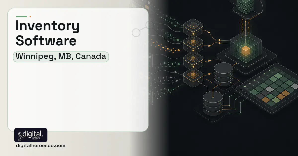 Inventory Software workflow illustration for Winnipeg, MB, Canada.