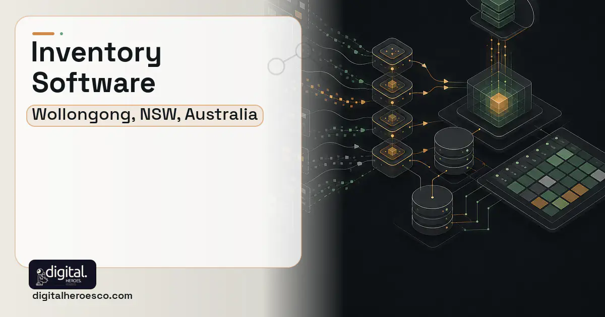 Inventory Software workflow illustration for Wollongong, NSW, Australia.