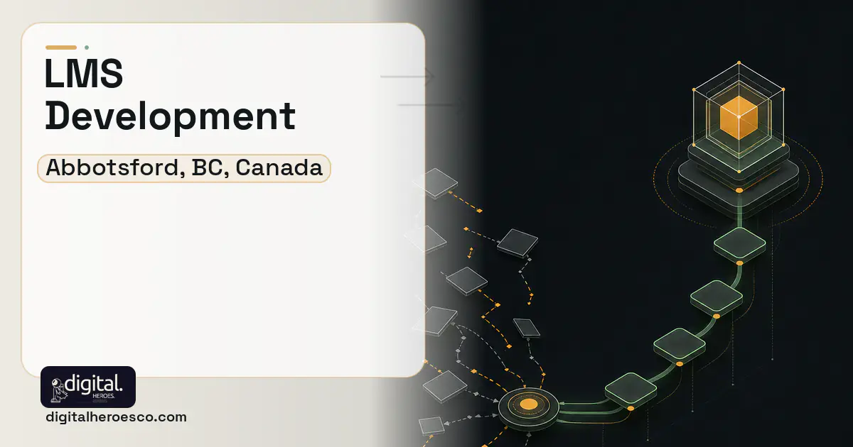 LMS Development workflow illustration for Abbotsford, BC, Canada.