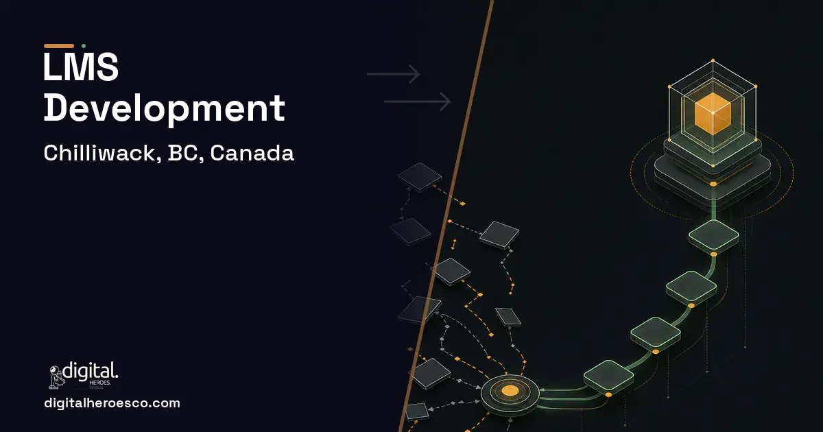 LMS Development workflow illustration for Chilliwack, BC, Canada.