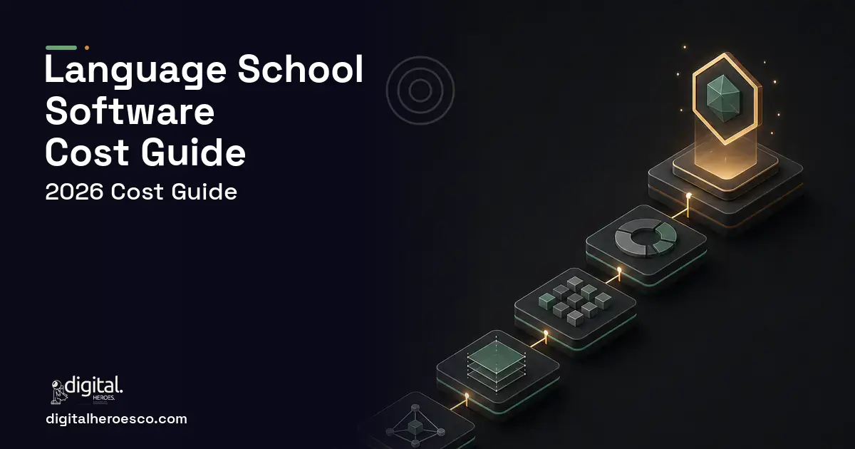 LMS Development software overview illustration for Language School Software Cost Guide.
