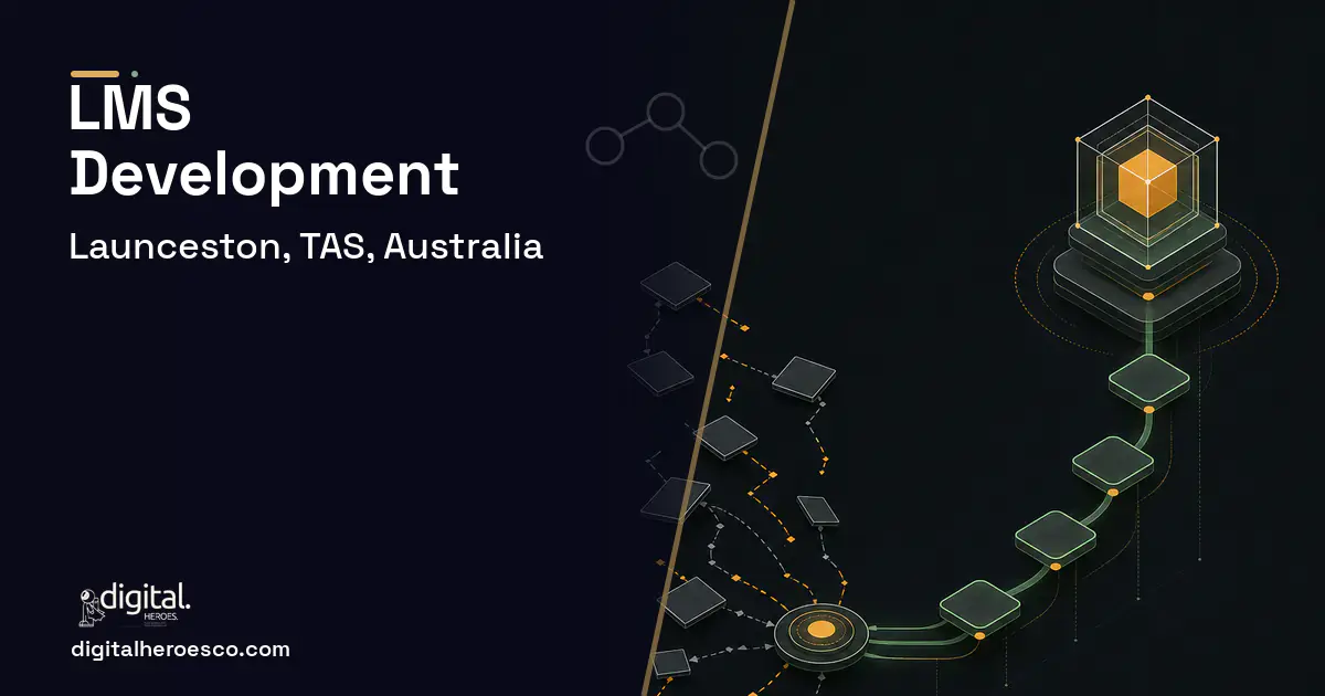LMS Development workflow illustration for Launceston, TAS, Australia.