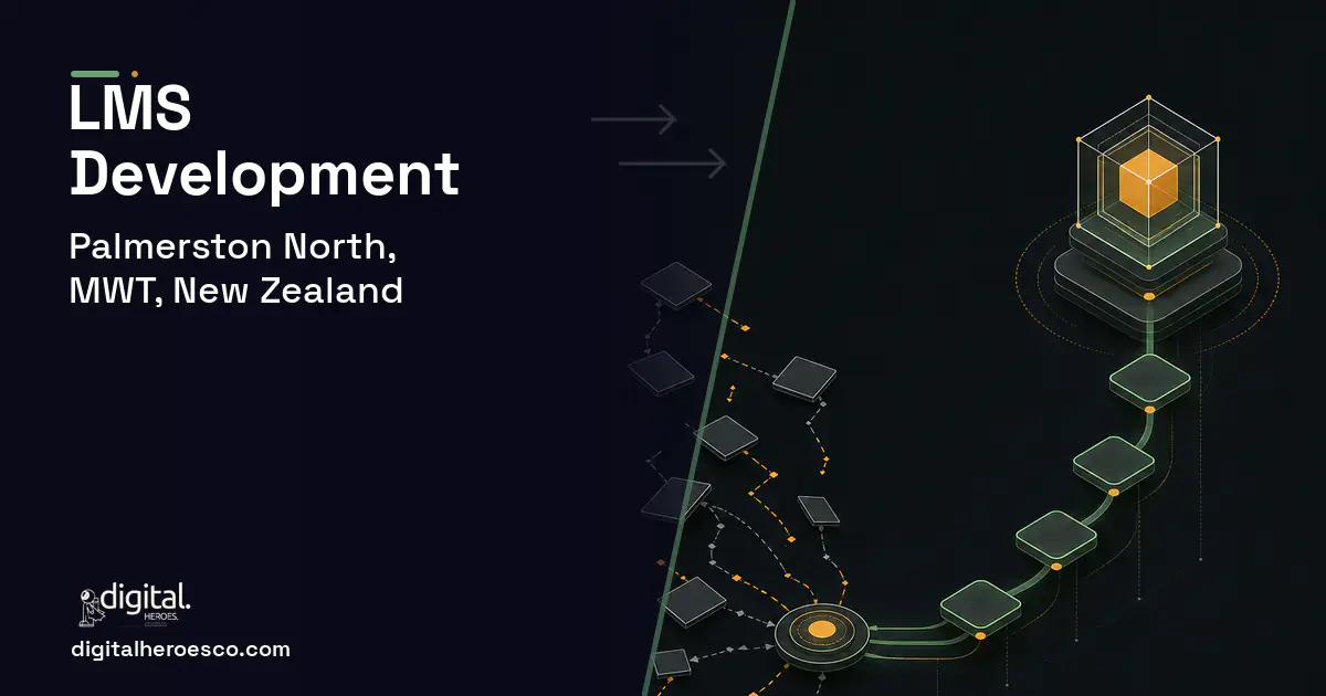 LMS Development workflow illustration for Palmerston North, MWT, New Zealand.