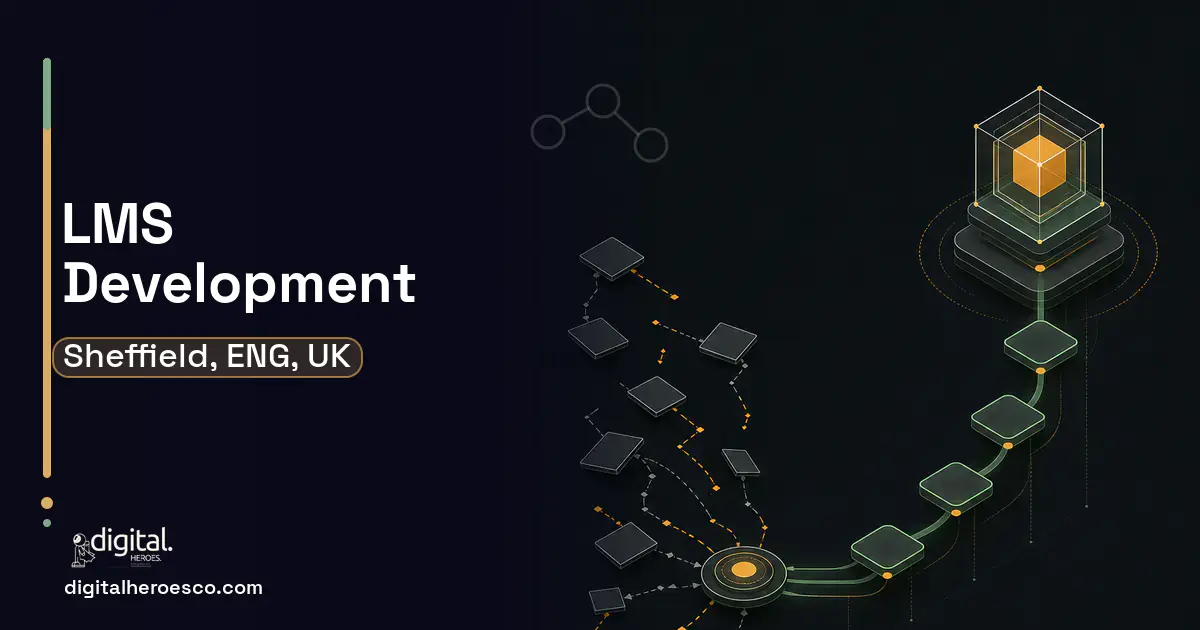 LMS Development workflow illustration for Sheffield, ENG, UK.