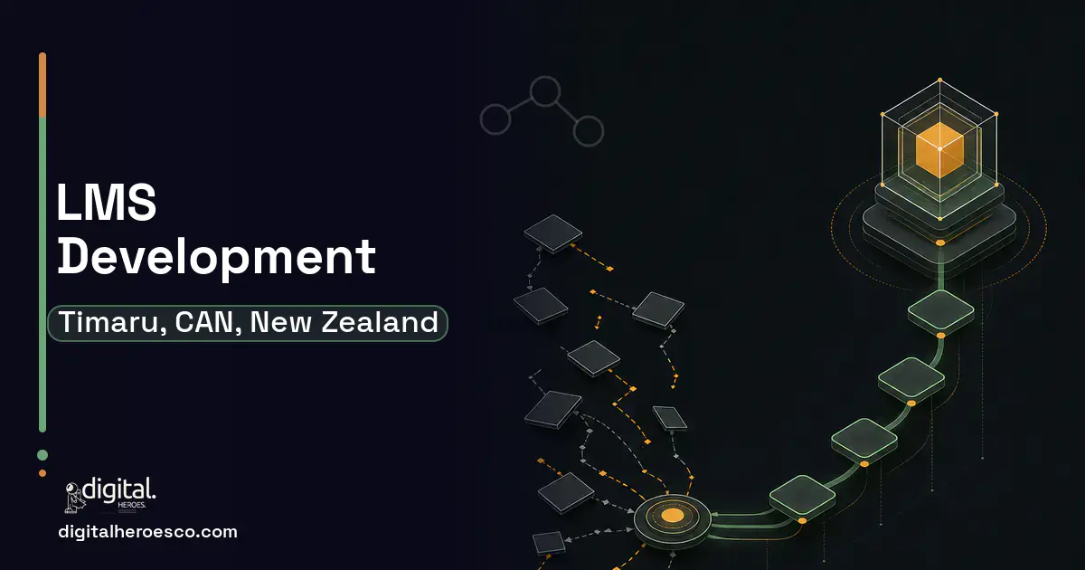 LMS Development workflow illustration for Timaru, CAN, New Zealand.