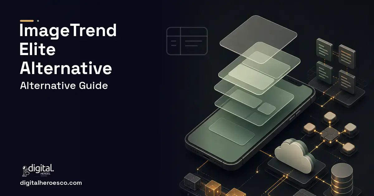 Mobile App Development product interface illustration for ImageTrend Elite Alternatives.