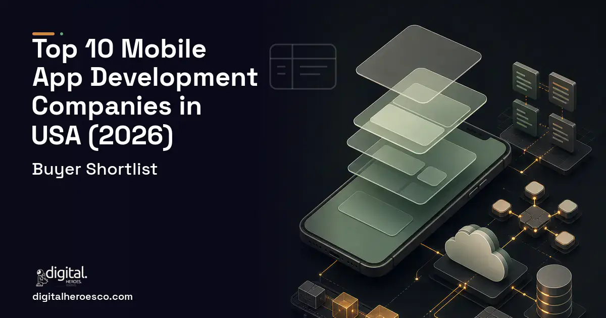 Mobile App Development product interface illustration for Top 10 Mobile App Development Companies in the USA 2026.
