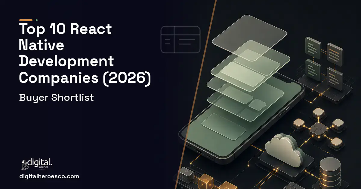 Mobile App Development product interface illustration for Top 10 React Native Development Companies 2026.