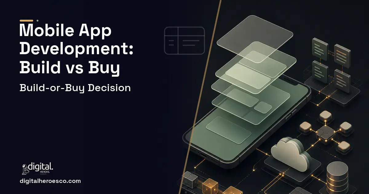 Mobile App Development product interface illustration for Mobile App Development Build vs Buy Guide.