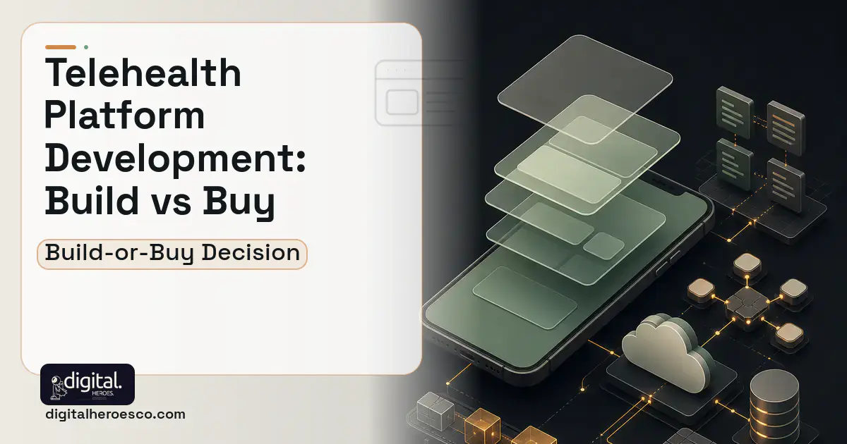 Mobile App Development product interface illustration for Telehealth Platform Development Build vs Buy Guide.