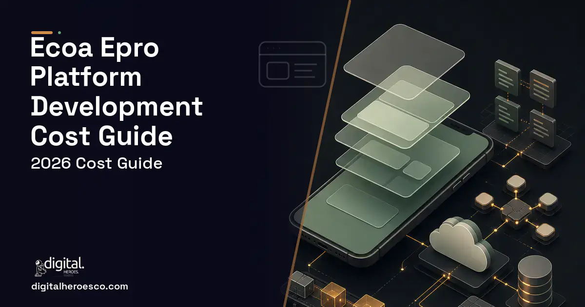 Mobile App Development product interface illustration for Ecoa Epro Platform Development Cost Guide.