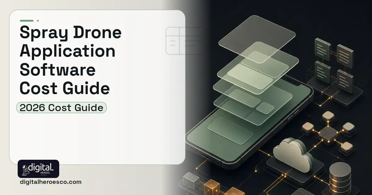 Mobile App Development product interface illustration for Spray Drone Application Software Cost Guide.
