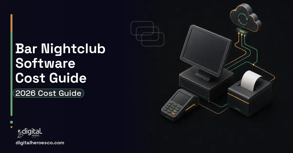 POS System Development software overview illustration for BAR Nightclub Software Cost Guide.
