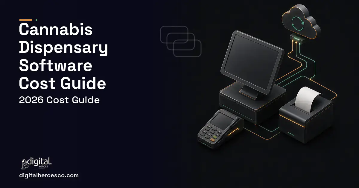 POS System Development software overview illustration for Cannabis Dispensary Software Cost Guide.