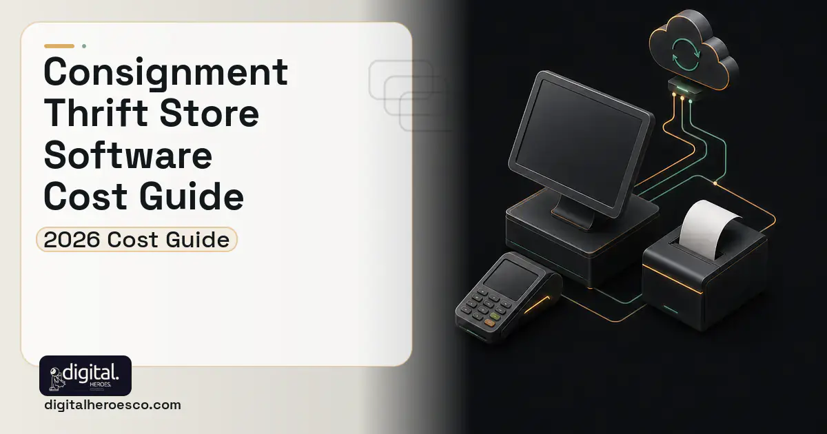 POS System Development software overview illustration for Consignment Thrift Store Software Cost Guide.