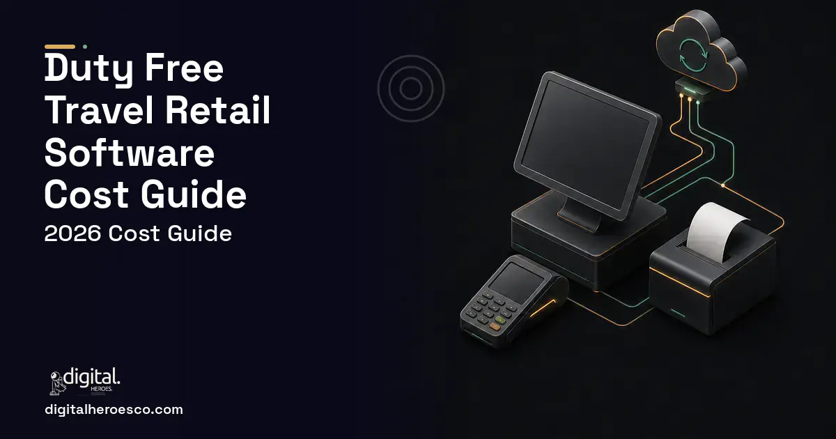 POS System Development software overview illustration for Duty Free Travel Retail Software Cost Guide.