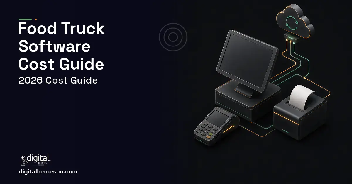 POS System Development software overview illustration for Food Truck Software Cost Guide.