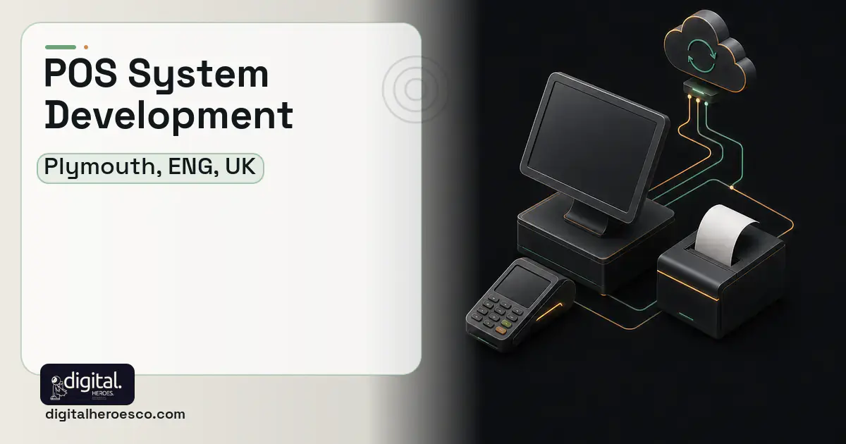 POS System Development software overview illustration for Plymouth, ENG, UK.