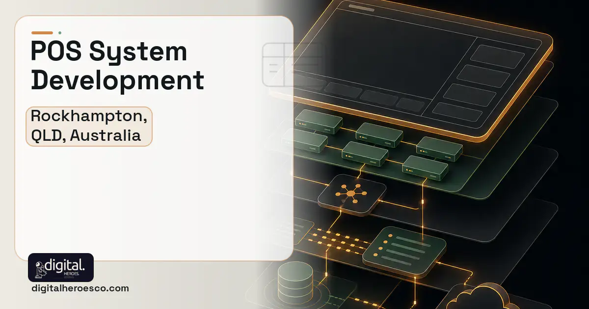 POS System Development product interface illustration for Rockhampton, QLD, Australia.