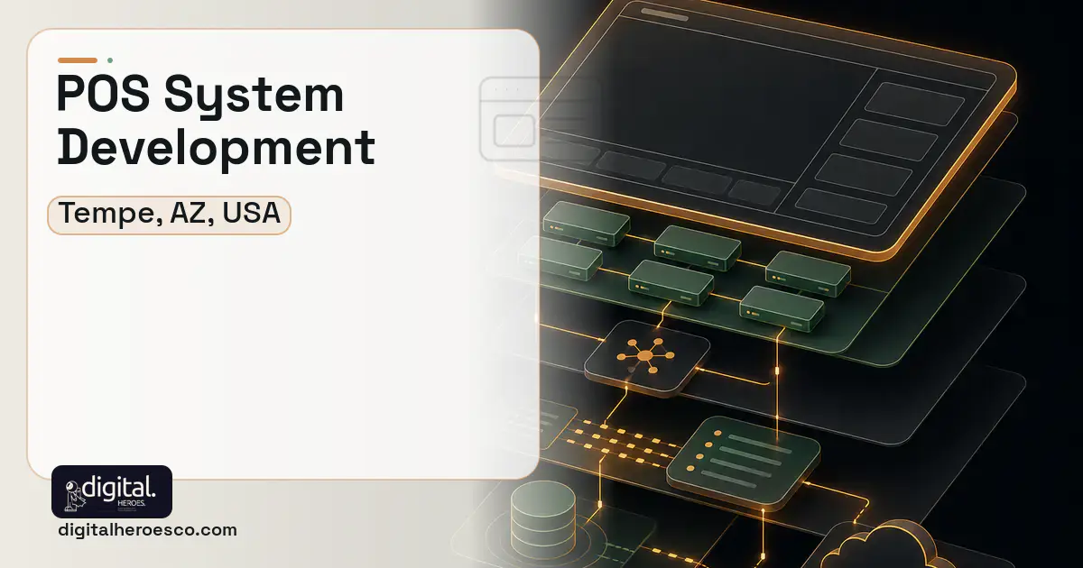 POS System Development product interface illustration for Tempe, AZ, USA.