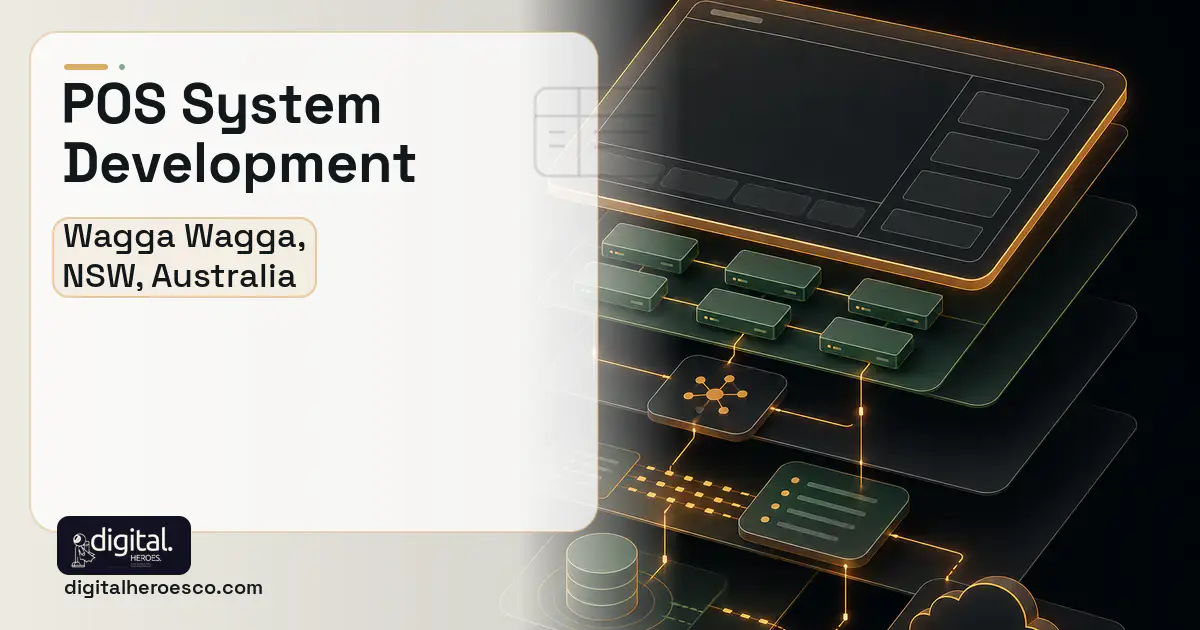 POS System Development product interface illustration for Wagga Wagga, NSW, Australia.