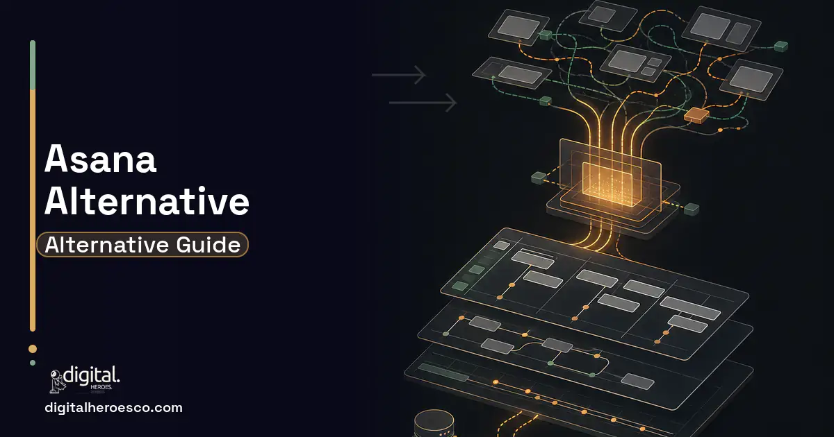 Project Management Software workflow illustration for Asana Alternative.