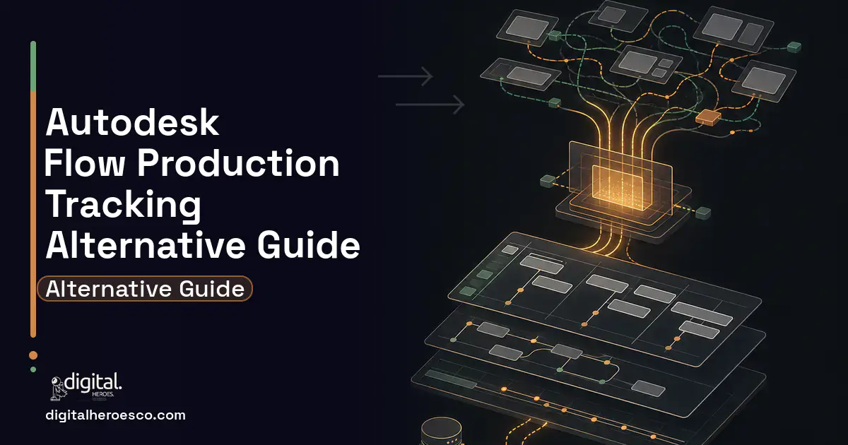 Project Management Software workflow illustration for Autodesk Flow Production Tracking Alternative.