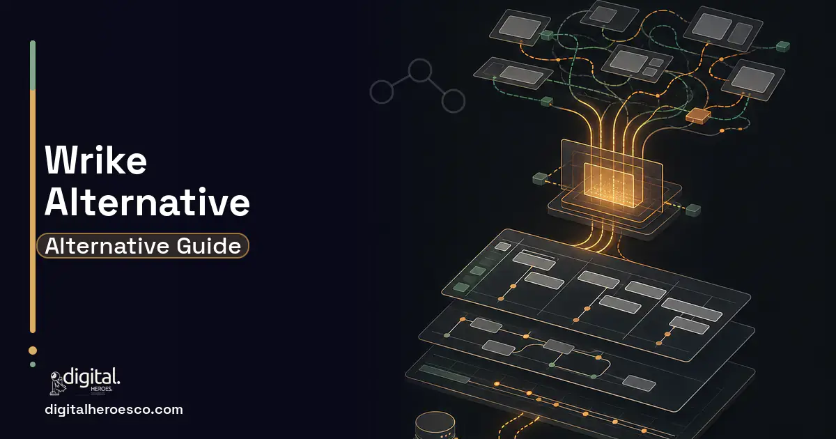 Project Management Software workflow illustration for Wrike Alternative.