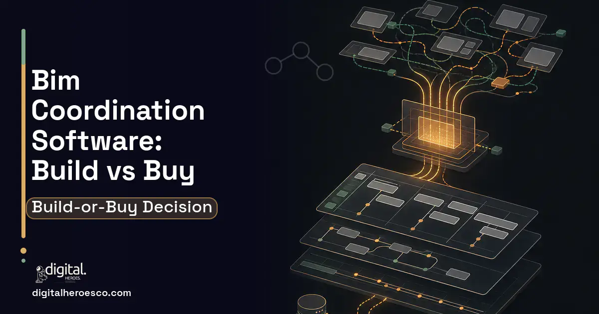 Project Management Software workflow illustration for BIM Coordination Software Build vs Buy Guide.