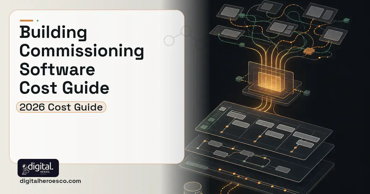 Project Management Software workflow illustration for Building Commissioning Software Cost Guide.