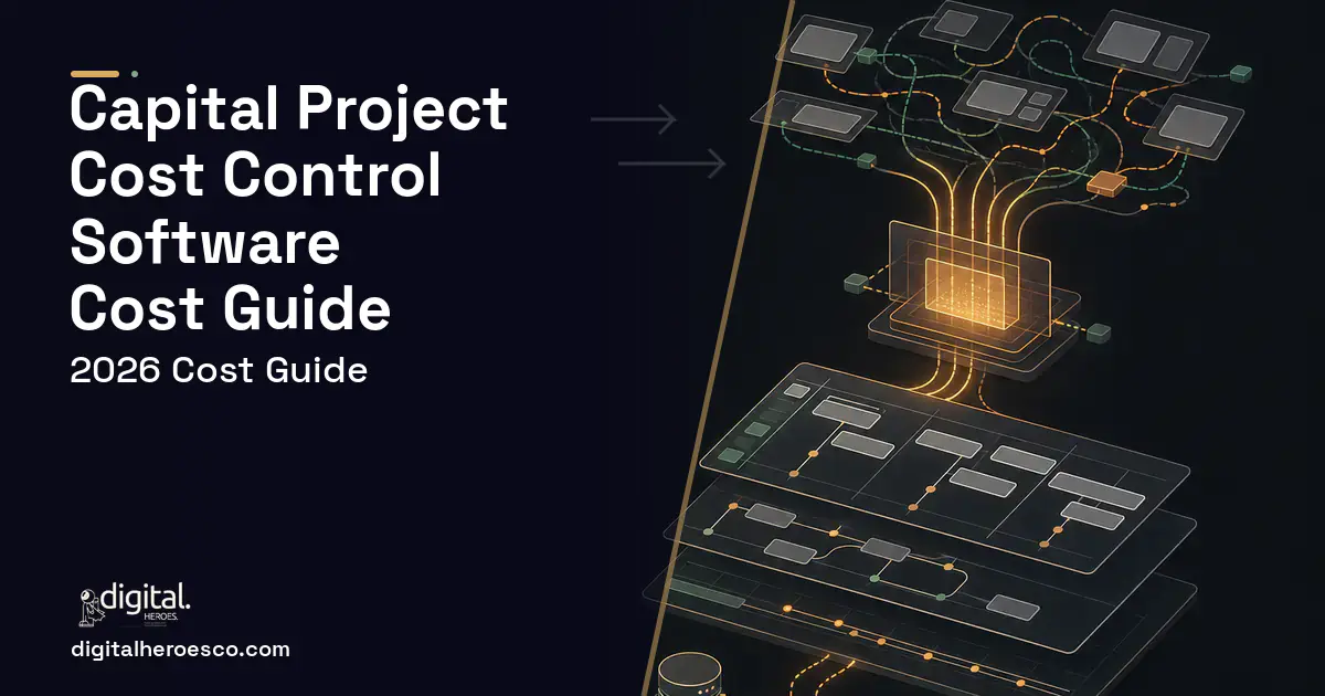 Project Management Software workflow illustration for Capital Project Cost Control Software Cost Guide.