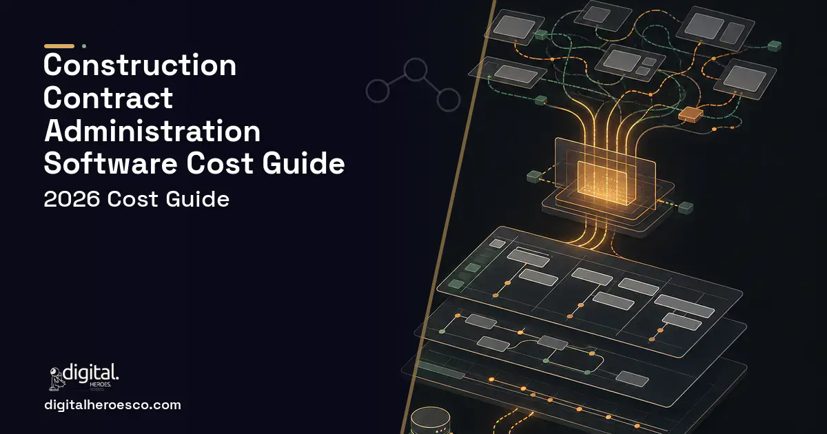 Project Management Software workflow illustration for Construction Contract Administration Software Cost Guide.