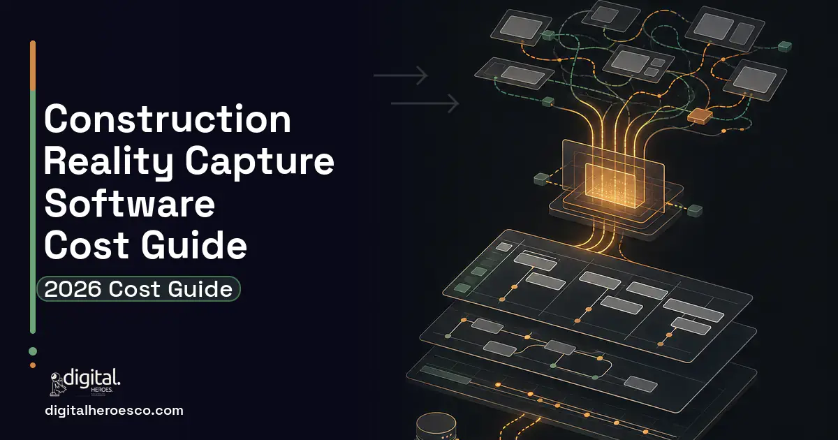 Project Management Software workflow illustration for Construction Reality Capture Software Cost Guide.