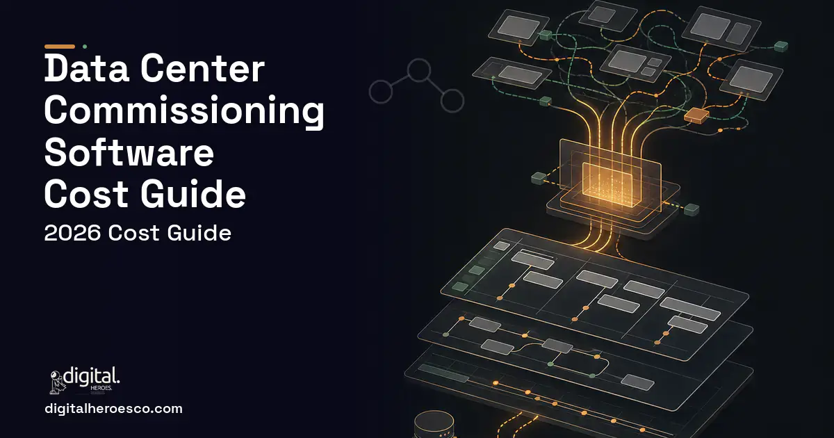 Project Management Software workflow illustration for Data Center Commissioning Software Cost Guide.