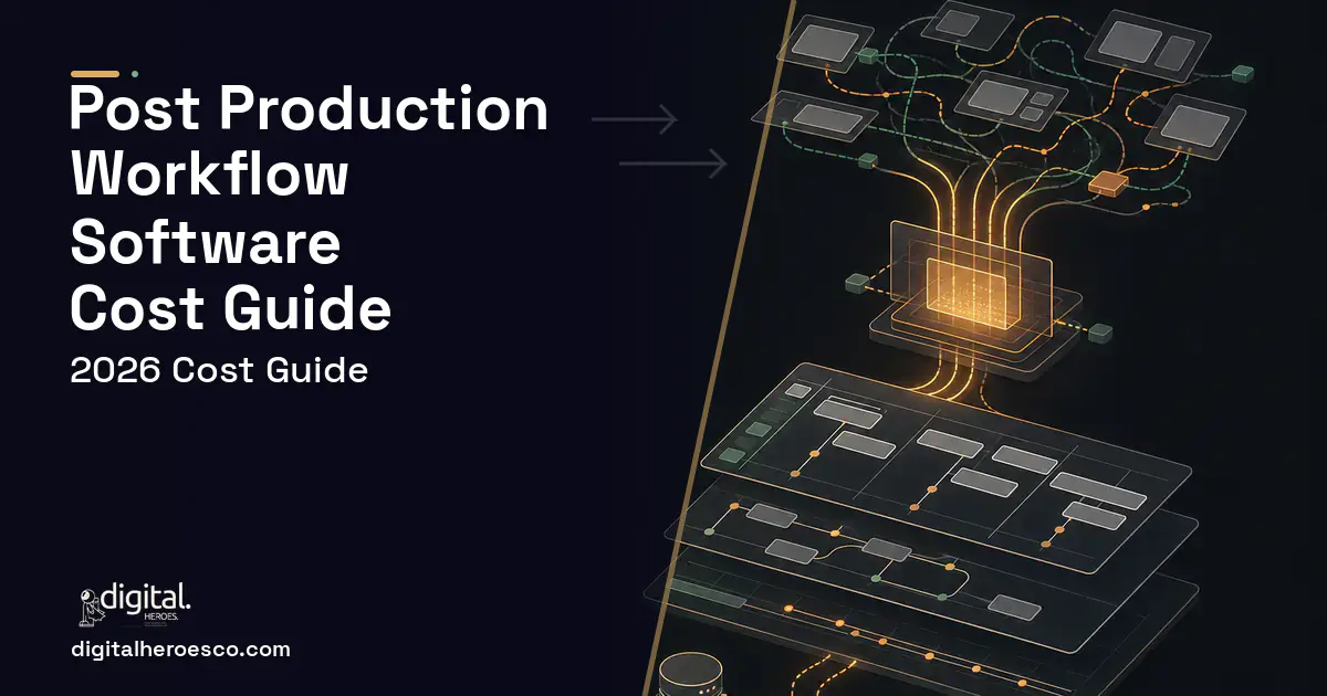 Project Management Software workflow illustration for Post Production Workflow Software Cost Guide.
