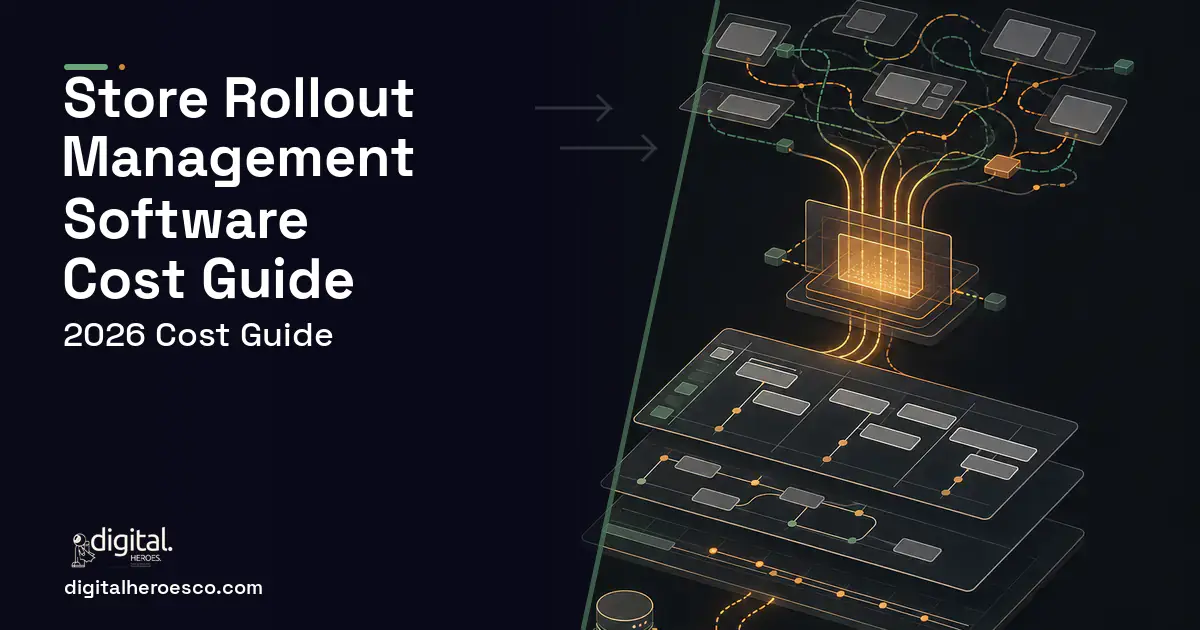 Project Management Software workflow illustration for Store Rollout Management Software Cost Guide.