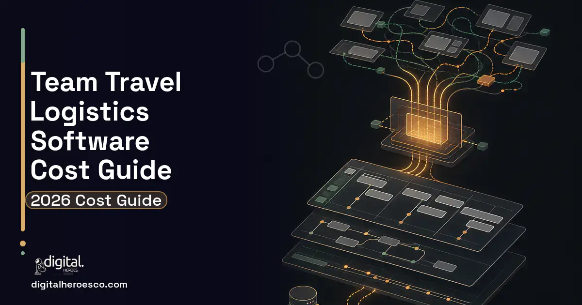 Project Management Software workflow illustration for Team Travel Logistics Software Cost Guide.