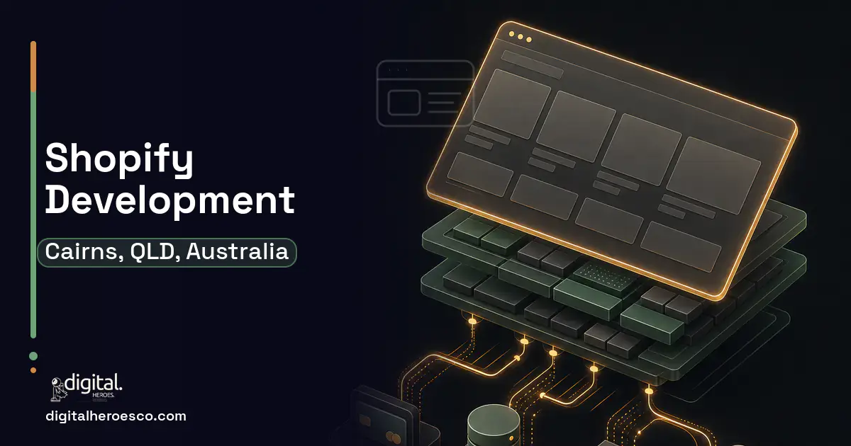 Shopify Development product interface illustration for Cairns, QLD, Australia.