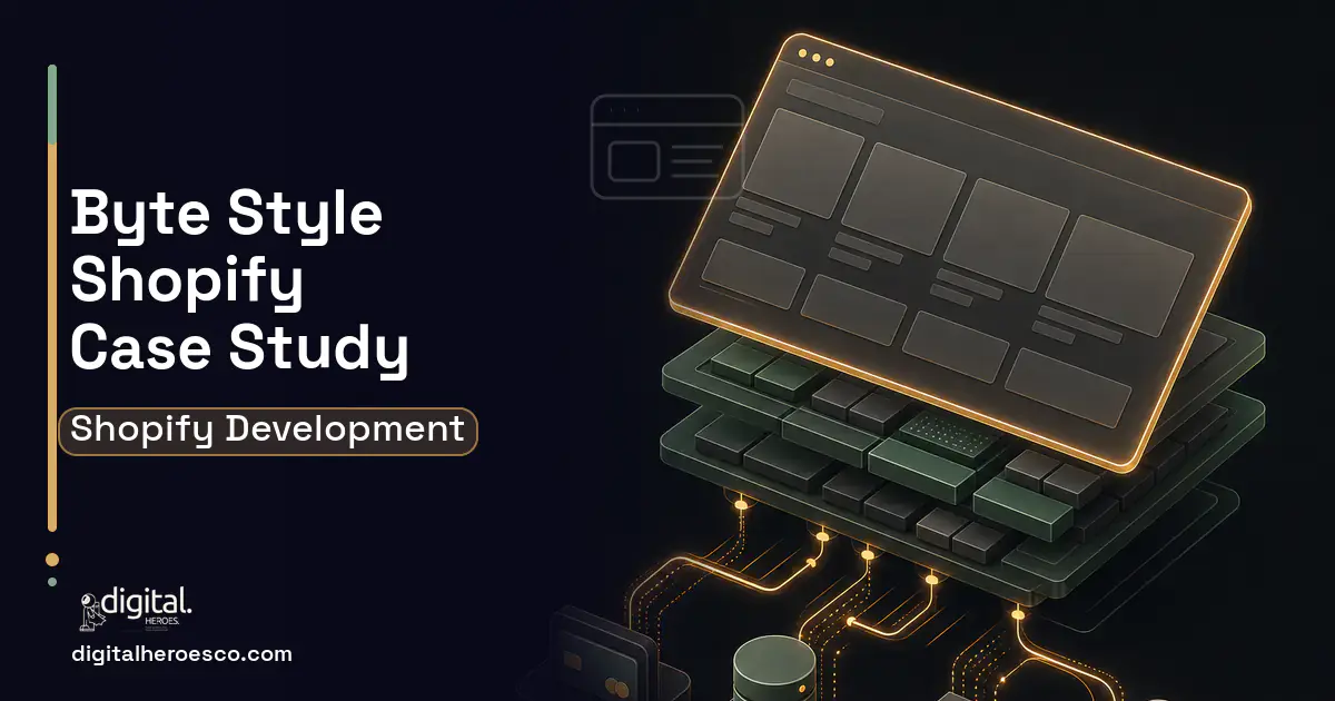 Shopify Development product interface illustration for Byte Style Client Case Study.