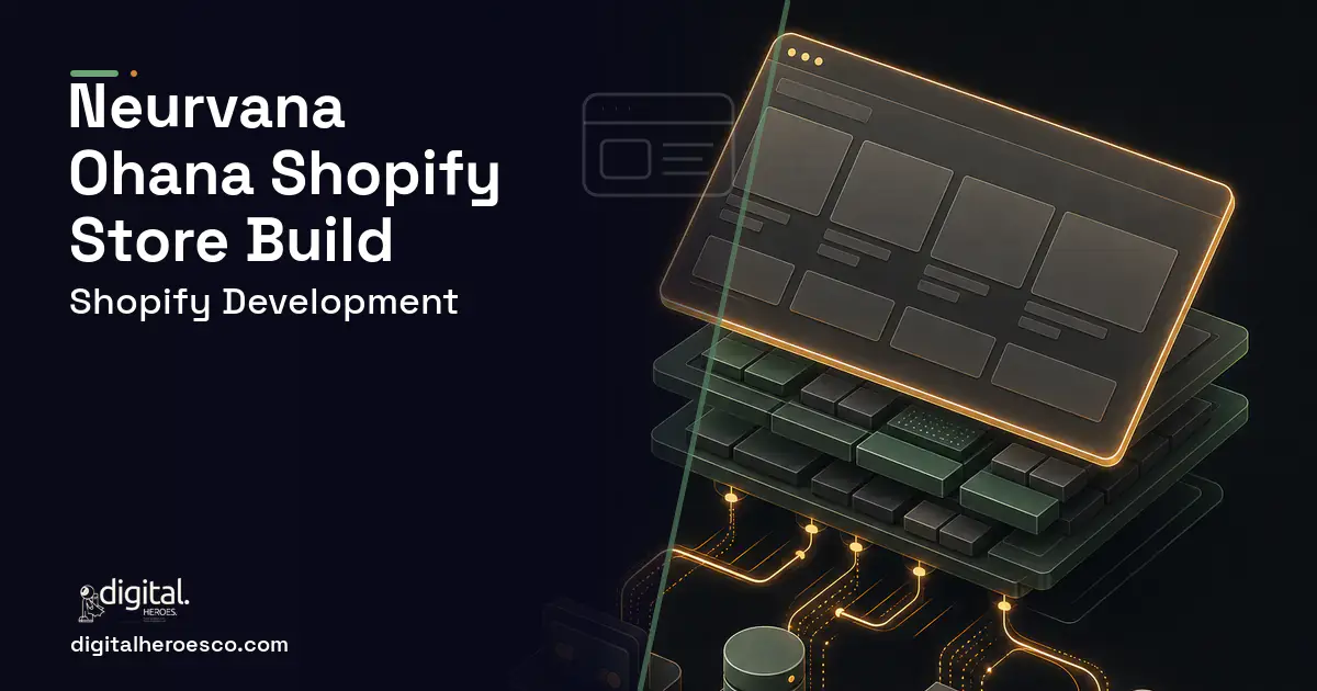 Shopify Development product interface illustration for Neurvana Ohana Client Case Study.