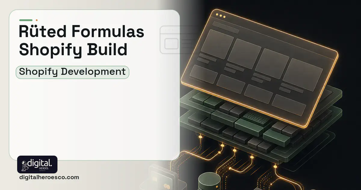 Shopify Development product interface illustration for Ruted Formulas Client Case Study.