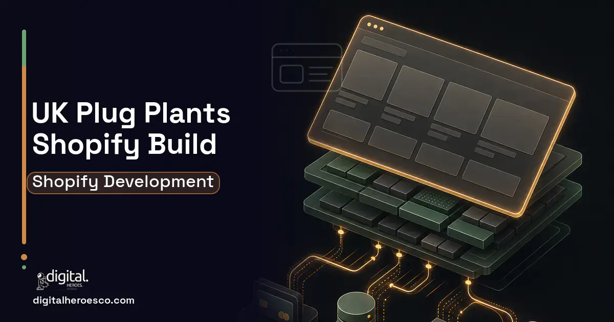 Shopify Development product interface illustration for UK Plug Plants Client Case Study.