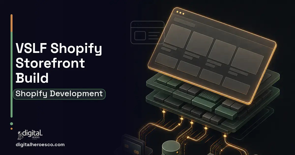 Shopify Development product interface illustration for Vslf Client Case Study.