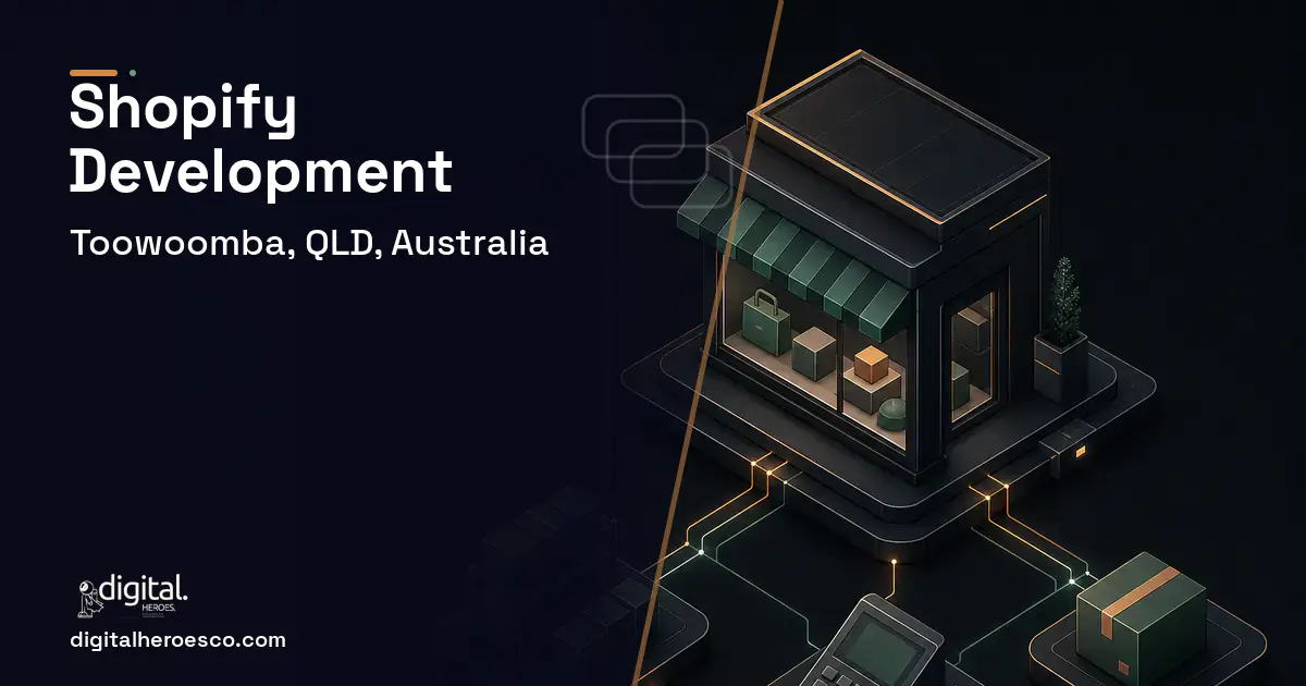 Shopify Development software overview illustration for Toowoomba, QLD, Australia.