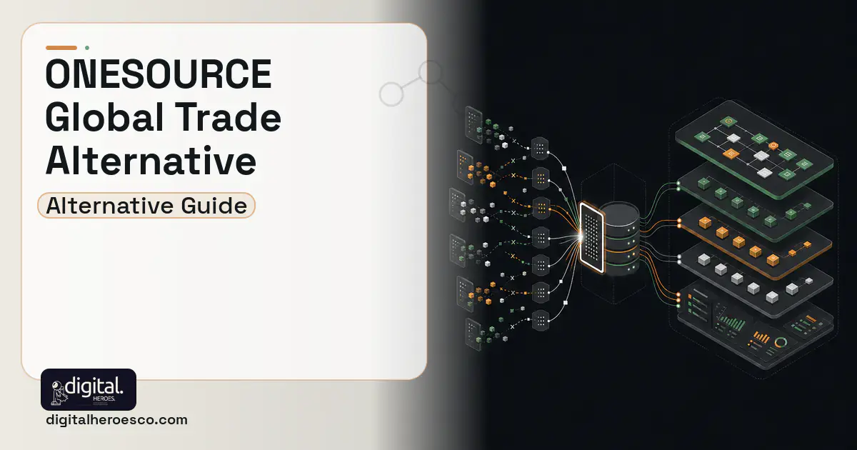 Supply Chain Software workflow illustration for Thomson Reuters ONESOURCE Global Trade Alternatives.