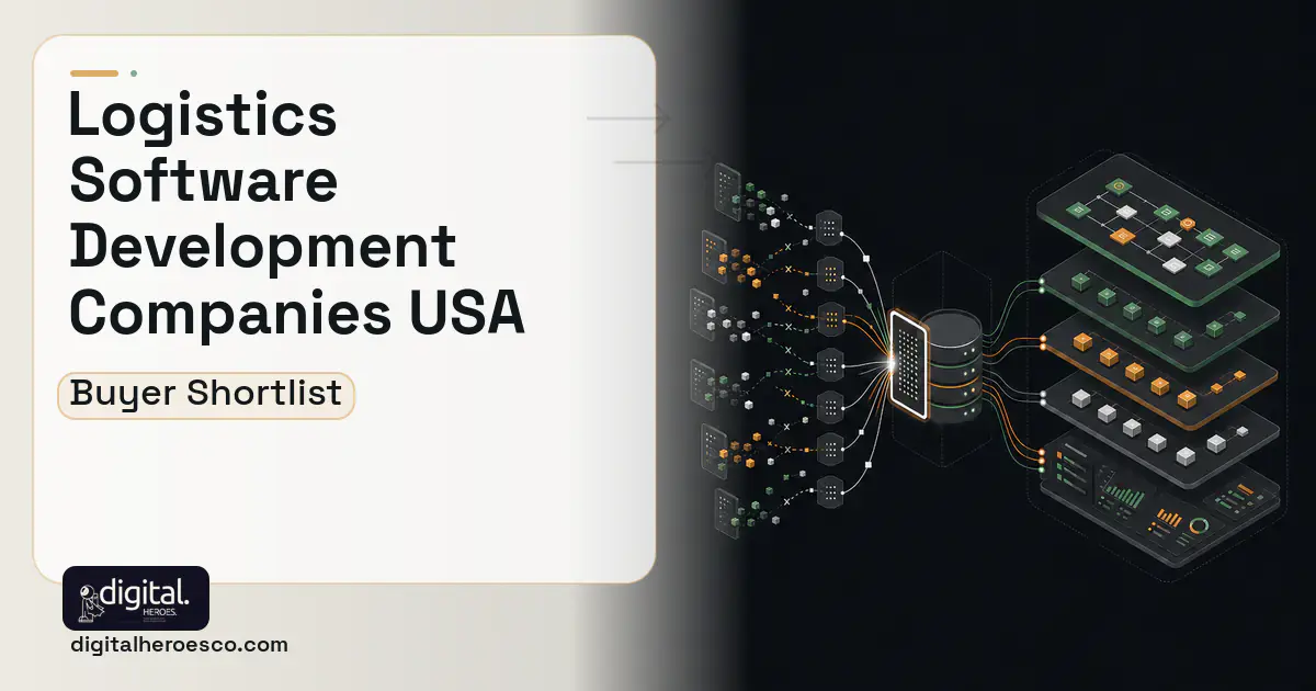 Supply Chain Software workflow illustration for Top 10 Logistics Software Development Companies in the USA 2026.