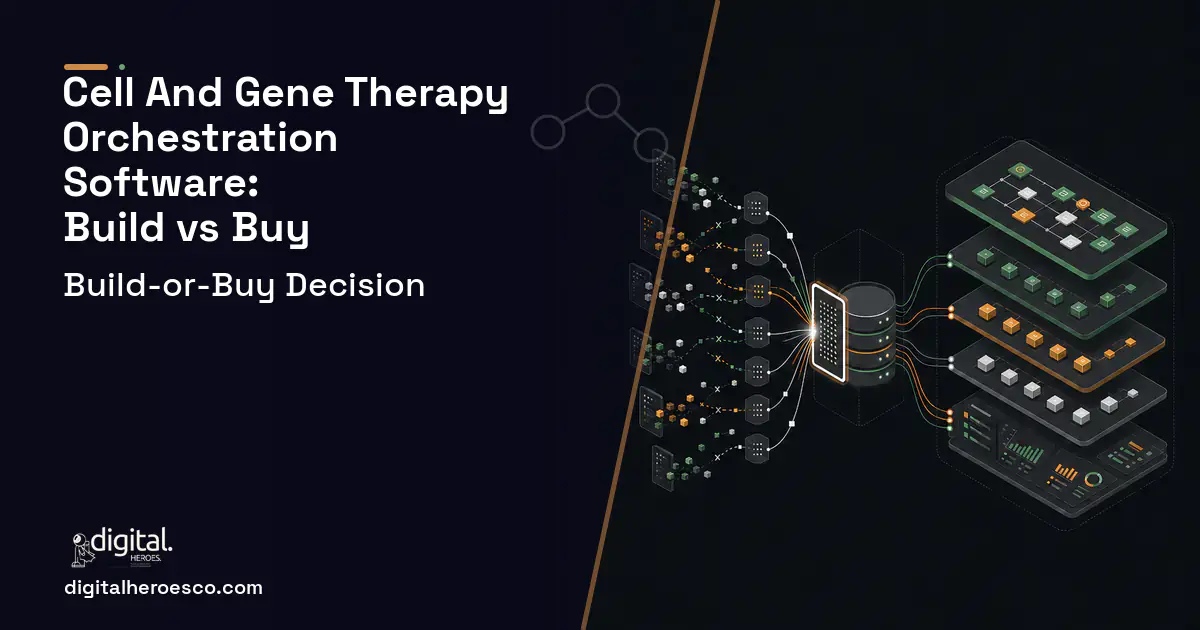 Supply Chain Software workflow illustration for Cell AND Gene Therapy Orchestration Software Build vs Buy Guide.