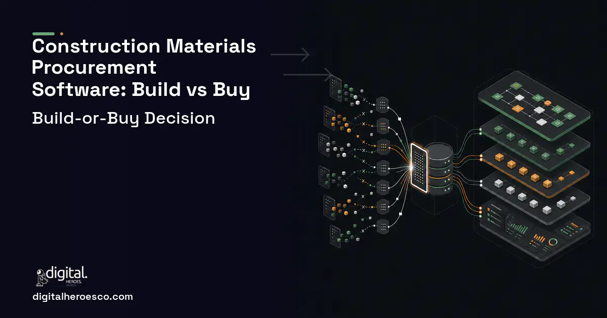 Supply Chain Software workflow illustration for Construction Materials Procurement Software Build vs Buy Guide.
