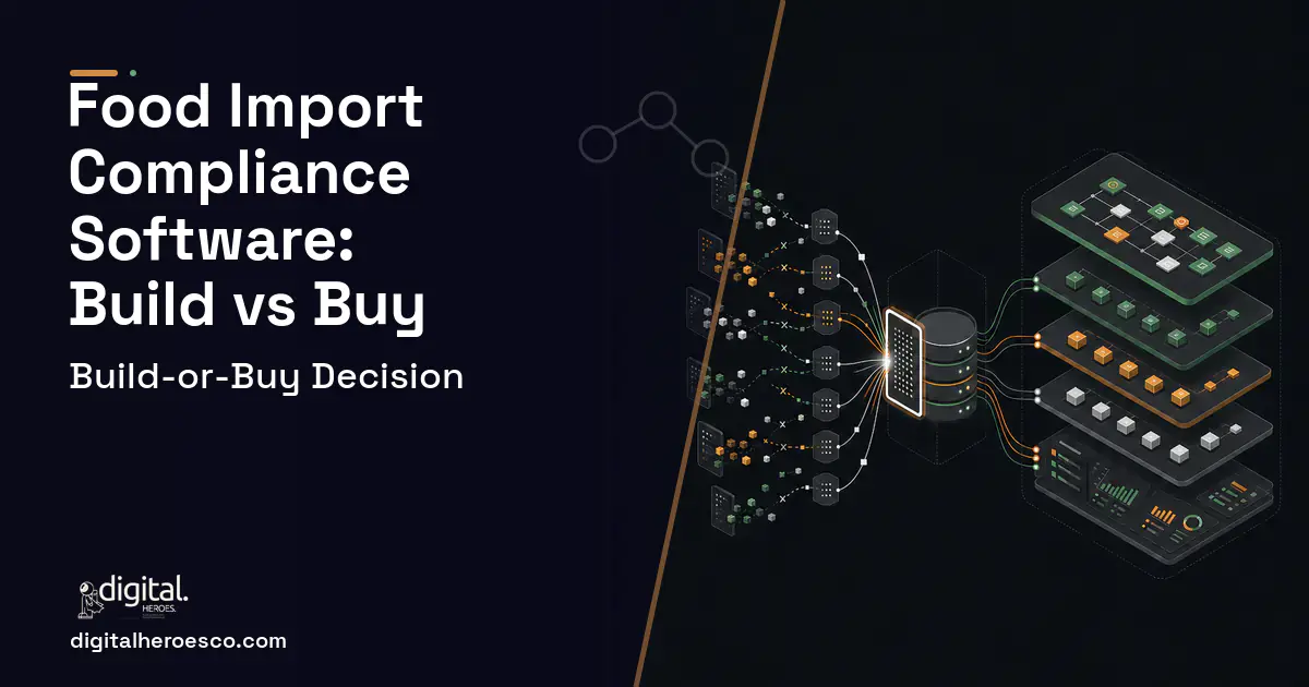 Supply Chain Software workflow illustration for Food Import Compliance Software Build vs Buy Guide.