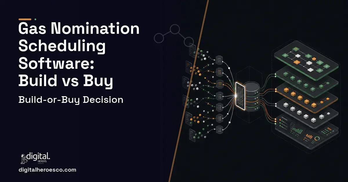 Supply Chain Software workflow illustration for GAS Nomination Scheduling Software Build vs Buy Guide.